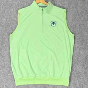 Turtleson Men's XXL Lime Green Marshfield Atwater Quarter Zip Golf Vest